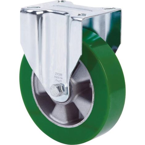 RUEDAS ALEX rueda fija  17zv160-augb aluminio-poliur.verde eje bolas (1/2)