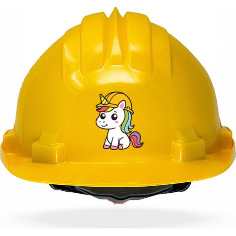TAMS® Kinderhelm - Drehverschluss Gelb Einhorn