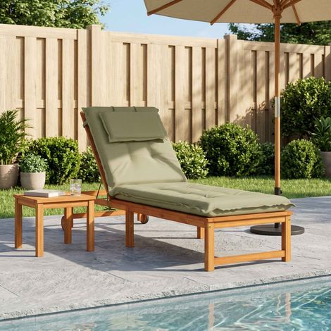 vidaXL Coussin de transat GEMERT 100 % polyester Vert clair (1/5)