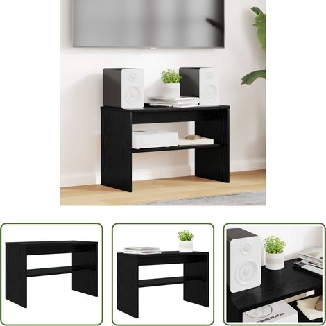 vidaXL Meuble tv bas - Meuble TV Chêne noir 60 x 30 x 40 cm Bois d'ingénierie (1/5)
