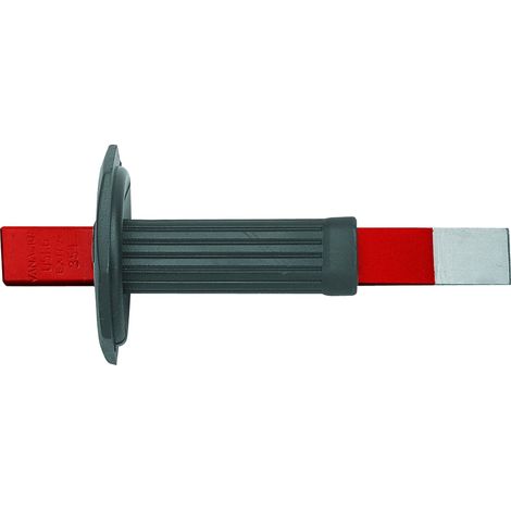 USAG U03540002 Extraflacher Stahlmeißel mit Handschutz, 2 mm Klingenstärke