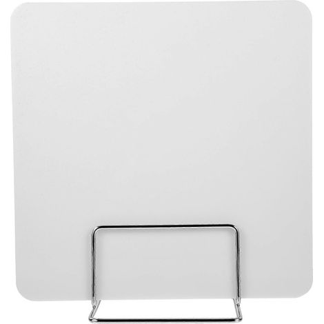 Cloison de bureau pour étudiants, panneau de protection de la vie privée, barrière de comptoir-30x30x1cm-White (1/3)
