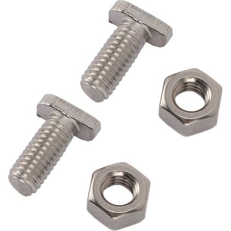 Kit Écrous Et Boulons Serre - Acier Inoxydable 304 - M6X14 - Pour Structures De Serre - 50 Pièces (1/5)