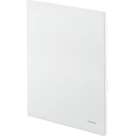OVENTROP Tapa para Unibox T-RTL vario, TQ-RTL vario, T vario, TQ vario y E BV vario cerrada, Vidrio real blanco, 1022774