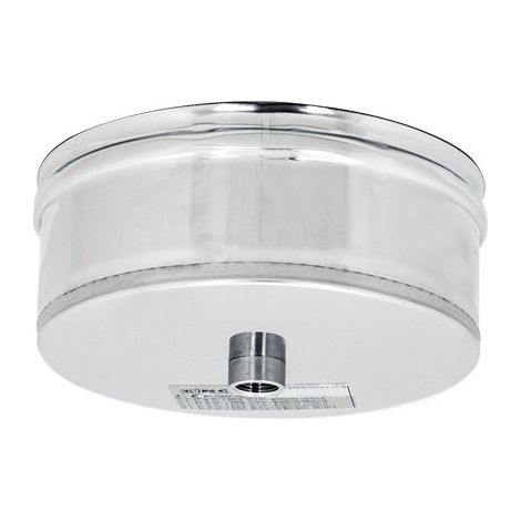 Tapón de drenaje de condensado inoxidable Ø12 cm – Acero AISI 316L – Para calderas y chimeneas