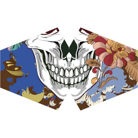 Couvre-visage de mode réutilisable - Calavera coloré (Enfants)- Vendu par 1 (1/4)