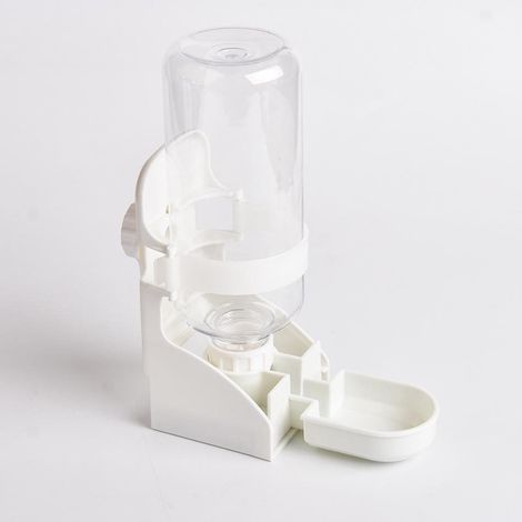 Distributeur d'eau pour lapins, abreuvoir suspendu pour cochons d'Inde, hamsters et rats, 500 ml, blanc (1/5)