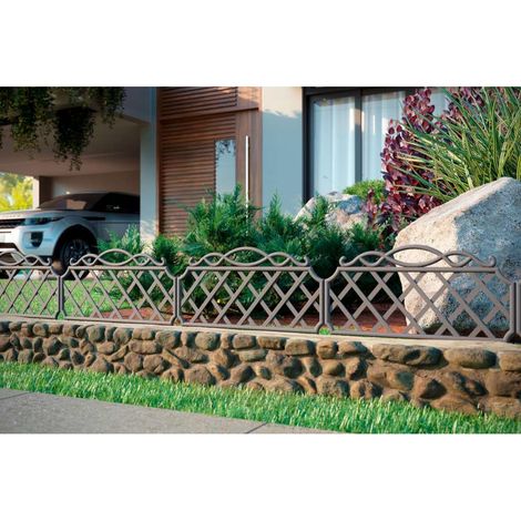 Art Plast Bordure Decorative da Giardino - Antracite - 795x40xH298 mm (1/4)