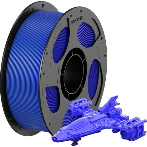 3D-Drucker-Filament, PETG-Material, feste Form, 1kg Blau (1/2)