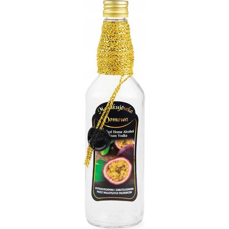 Monopoly-verzierte Flasche, 500 ml, hausgemachter Passionsfruchtsaft