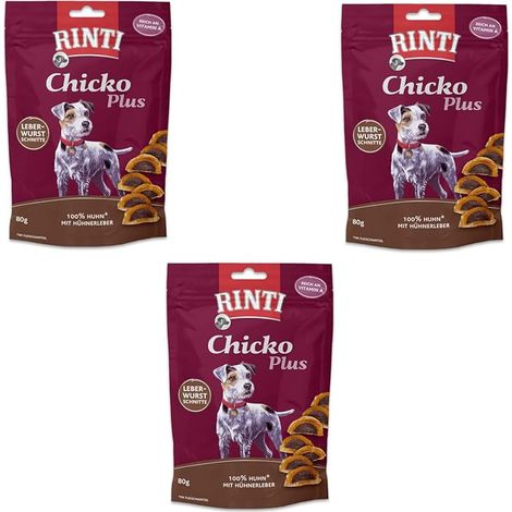 Tranche de pâté de Foie Pack de 3 3 x 80 g Friandises pour Chiens Filet de Poulet farci au Foie de Poulet Séchage Doux à l'air sans additifs (1/4)