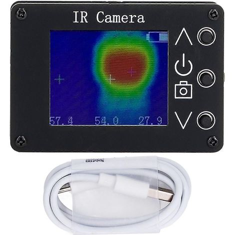 Caméra thermique avec écran TFT de 1,8 pouce (32 x 24 pixels, résolution de 160 x 128 pixels) – Mini caméra thermique infrarouge