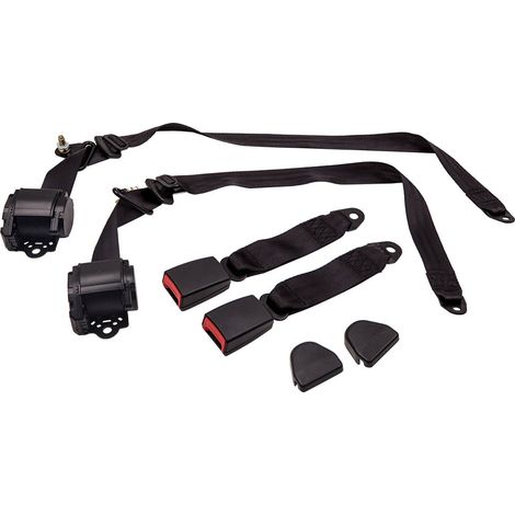 3 puntos Cinturón de seguridad Retráctil Ajustable Universal Regazo para Jeep Wrangler YJ 1982-1995 (1/5)