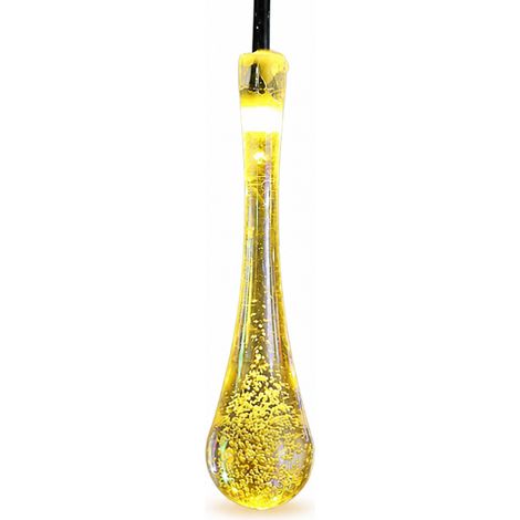Guirlande Solaire LED Gouttes Multicolores Extérieur Étanche, 100 LED, 8 Modes, Jardin et Noël (1/5)