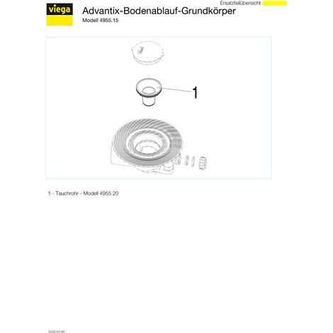 VIEGA 285050 Bonde de sol Advantix 4955.15 (1/5)