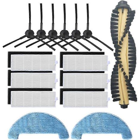 Kit de brosses principales, brosses latérales, lingettes de nettoyage et filtres pour aspirateur robot Polaris Pvcr 0726W 0826 0926 Amibot Spirit Smartgo (1/2)