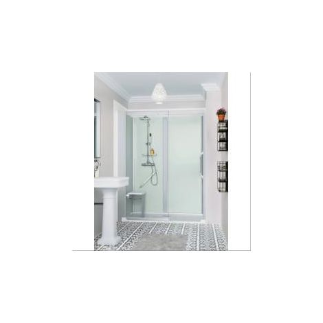 Cabine de douche en niche Kinemagic Sérénité Haute 139,7/189 x 79,5/102cm