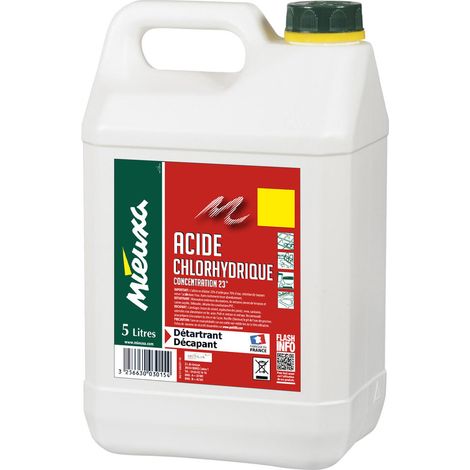 Ácido Clorhídrico 23% 5 Litros - Mieuxa