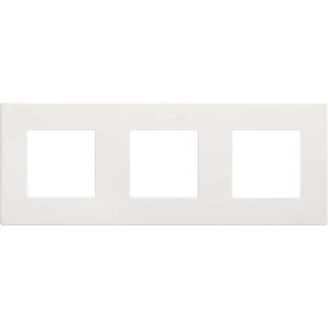Cadre 3 Emplacements Esthétique Icon SIMON 270 27000630 Blanc