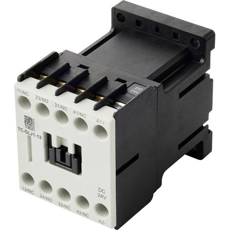 TRU COMPONENTS TC-GYJ1-13-24VDC Contattore ausiliario 1 NA, 3 NC 24 V/DC 10 A 1 pz.