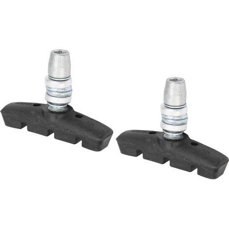 Patins de frein pliables 55mm pour V-Brake vélo, blocs caoutchouc avec écrous compatibles DAHON. (1/5)