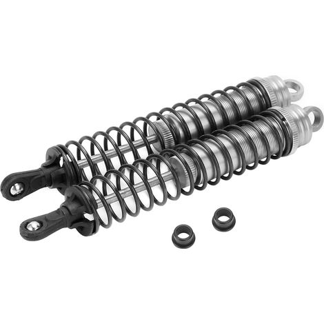 2 Amortisseurs à Huile Réglables 144mm RC pour HSP HPI AXIAL 1/8 Voiture Argent (1/5)