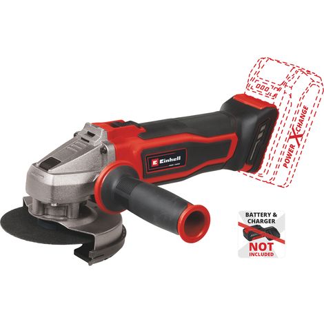 Einhell Akku-Winkelschleifer TE-AG 18/115 Q Li-Solo Power X-Change (18V, 115 mm Scheibendurchmesser, 28 mm Schnitttiefe, Quick Fix Nut, ohne Trennscheibe, ohne Akku) (1/10)