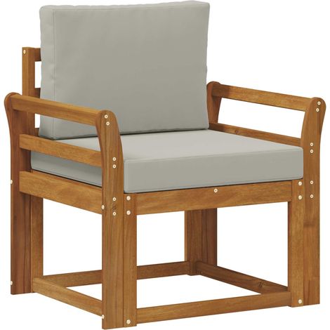 Maison Exclusive - Outdoor-Sofa Massives Akazienholz und Polyeste