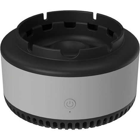 VURAHOME - Cigarette cendrier intelligent multifonctionnel purificateur d'air cendrier ménage ions négatifs anti-vol cendre gris (1/4)