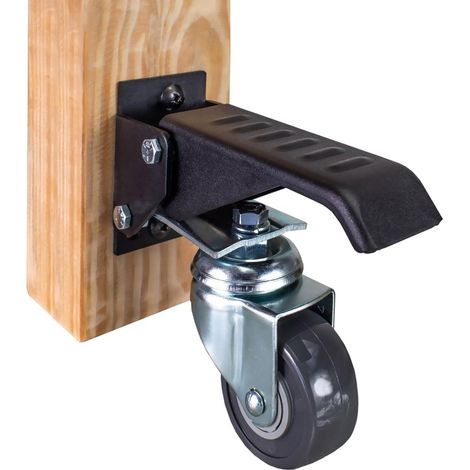 POWERTEC Kit di 4 rotelle per banco da lavoro con carichi di 181,4 kg, ruote girevoli retrattili da 2-1/2 pollici per banchi da lavoro, tavoli, supporti e attrezzature (17000) (1/5)