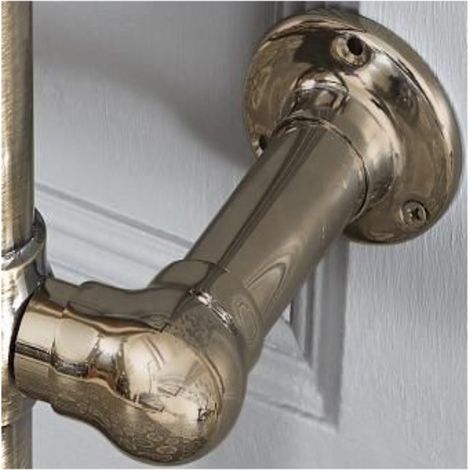 Milano Elizabeth Electric Dual Fuel Heated Towel Rail Radiator Element Cable Cover - Dark Brushed Brass (1/3)