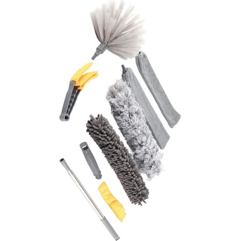 Set mit 9 ausziehbaren Mikrofaser-Staubtüchern zur Reinigung von Haus, Deckenventilatoren und Autos. (1/5)