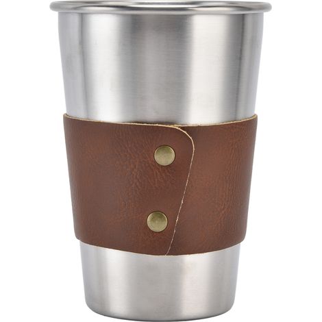 Gobelet en acier inoxydable – Simple, élégant, pratique, confortable, résistant à la corrosion et à la rouille, facile à nettoyer, gobelet isotherme, idéal pour les gourmets (1/5)