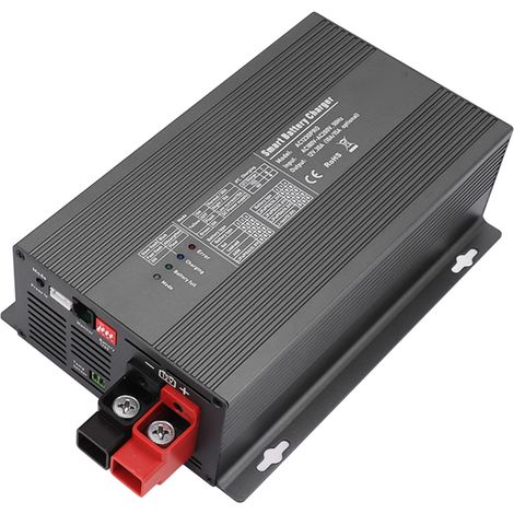 Chargeur de batterie Solar Engine à 4 phases avec compensation automatique, silencieux et intelligent, prise UE 220 V (1/5)