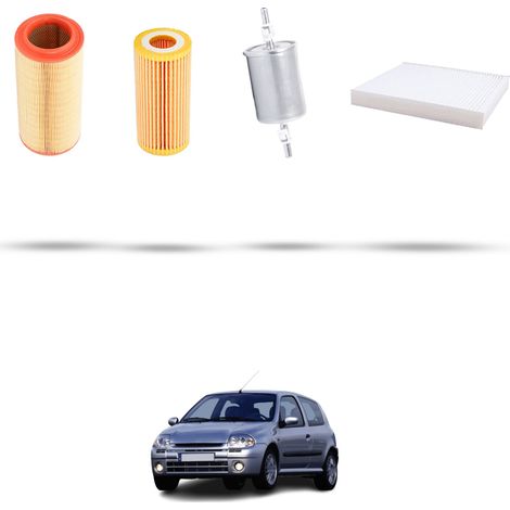 Kit tagliando 4 filtri compatibile con Renault Clio II 1.2 43kw Dal 1998 (1/5)