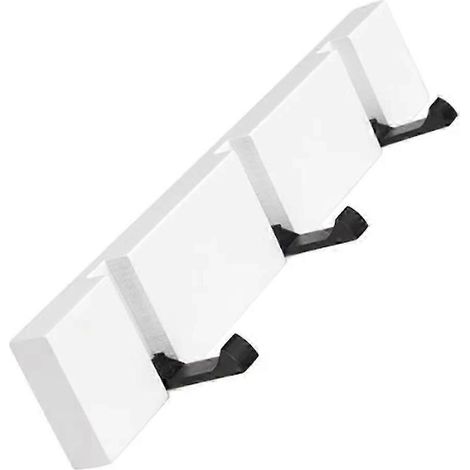 Crochets muraux en bois dissimulés en aluminium pour salle de bain (3, 4, 5 crochets) (1/5)