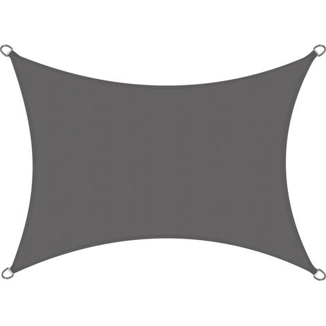 Sonnensegel rechteckig Wasserdicht 4x5m SolVision PS9, Anthrazit