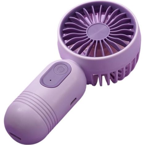 Mini ventilateur portable, petit ventilateur de poche à main avec 3 vitesses, idéal pour le bureau, les activités de plein air et les voyages. (1/5)