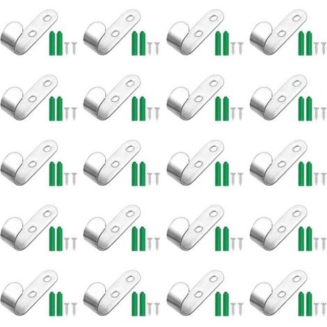 Lot de 20 Crochet Bache pour Bâche De Remorque. 44 x 21 x 16 mm Attache Bache. Crochet pour Bache pour Remorque. Accessoires De Remorque De Voiture (1/5)