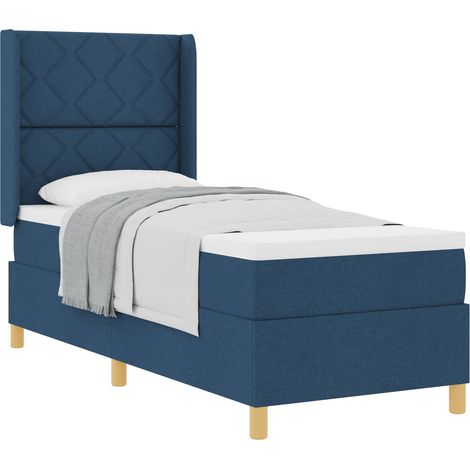 Maison Exclusive - Boxspringbett mit Kopfteil Blau 80 x 200 cm St (1/5)