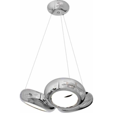 Lámpara colgante LED cromada Mercurio Milagro ML329 (1/5)