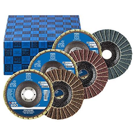 PFERD TOOLS 44698005 SET PVL 125 A Disco con falde Diametro 125 mm Ø foro 22.23 mm Alluminio, Lega a base di cobalto, L (1/4)