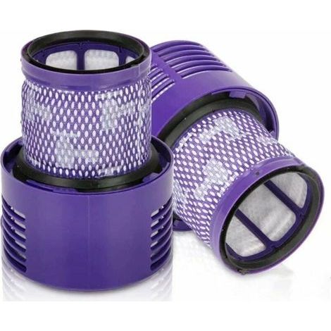 2 Paquet Lavables Réutilisables Filtre de Remplacement pour Dyson V10 Cyclone Animal Absolute Motorhead Total Clean Pro Extra Aspirateur Sans Fil avec Brosse de nettoyage (1/4)