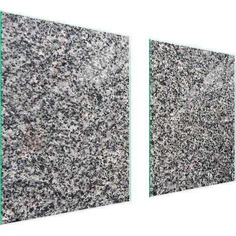 GLASSCHUTZPLATTE FÜR HERD 85x52 GRANIT (1/5)