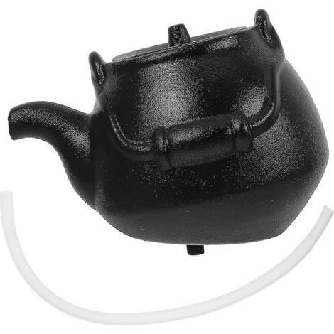 Buses de fontaine en céramique, adaptées aux bassins de jardin, arroseur cascade extérieur noir décoratif. (1/5)