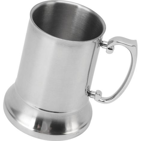 Chope à bière en acier inoxydable antidérapante et résistante aux hautes températures, tasse à bière moderne de 500 ml (1/5)