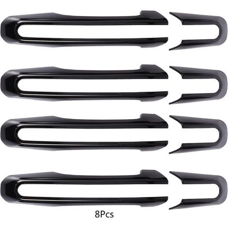 Embellecedor deportivo negro brillante para la manija de la puerta de Land Rover Range Rover Sport, Discovery, Jaguar XE, XF, E-Pace y F-Pace.