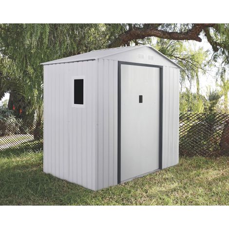 CASETA METALICA CORCEGA BLANCA HIGH DOOR 2,13X2.05X1.27 M NORTENE (1/5)