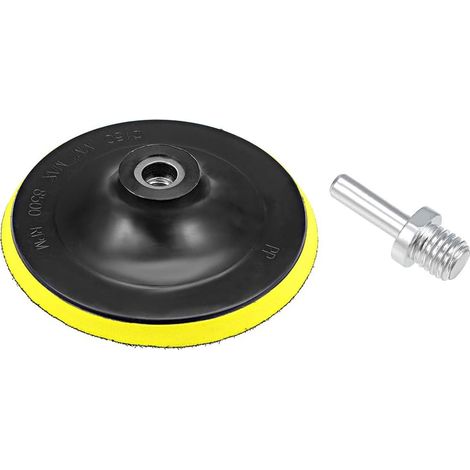 Plateau de ponçage auto-agrippant 6" Sourcing Map, polissage, adaptateur perceuse M14 pour ponceuse