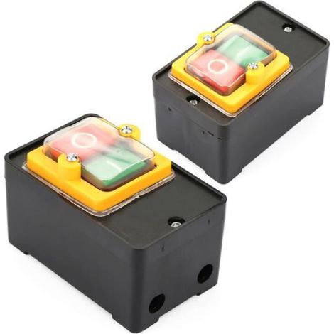 Interrupteur À Bouton-Poussoir - ON OFF Étanche IP65 - 220V 380V 10A - Pour Machines Industrielles Et Équipements Mécaniques - 1 Pièce (1/4)